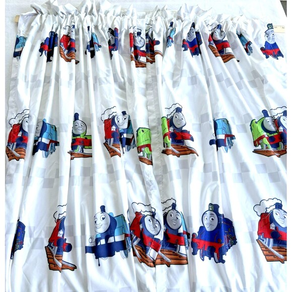 Thomas & Friends Curtains Panels Set of 2 Kids 40 x 65"L 2017 Percy James Trains - Picture 1 of 5